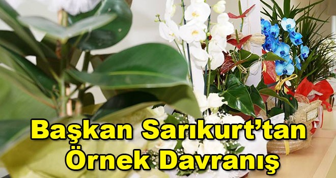 Başkan Sarıkurt’tan örnek davranış