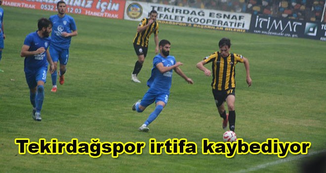 Tekirdağspor paraşütsüz inişte