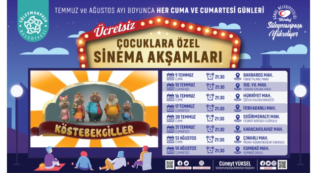 Açık Hava Sineması Günleri Başlıyor