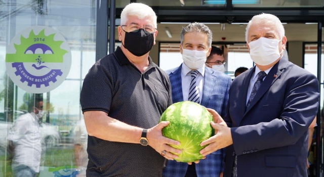 Başkan Yüksel’den Vali Yıldırım’a Meşhur Velimeşe Karpuzu