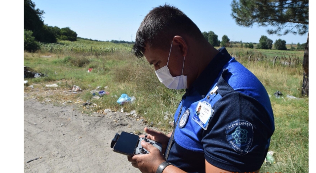 Zabıtadan Kaçak Hafriyata Drone Takibi