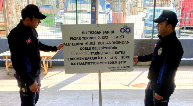 Kurallara Uymayan Pazarcı Esnafına Ceza