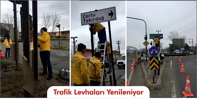 Trafik Levhaları Yenileniyor