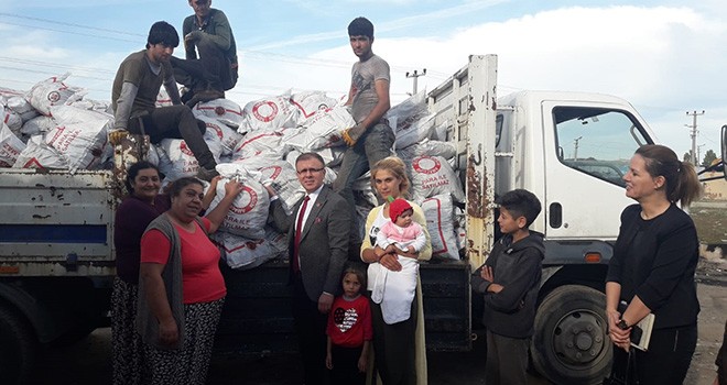 Kaymakam Sarılı kömür dağıtımını yerinde inceledi