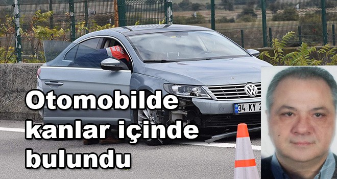 Otomobilde kanlar içinde bulundu