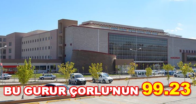 Çorlu Devlet Hastanesi’nden büyük başarı