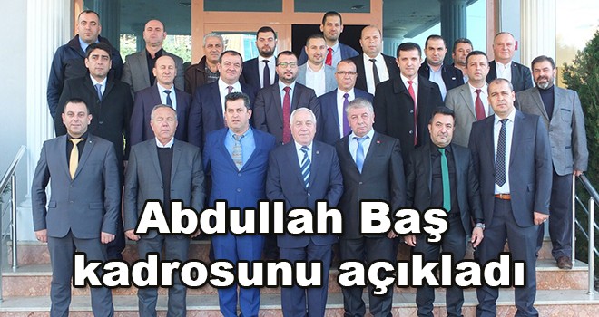 Çorlu Şoförler Odası Başkanı Abdullah Baş kadrosunu açıkladı