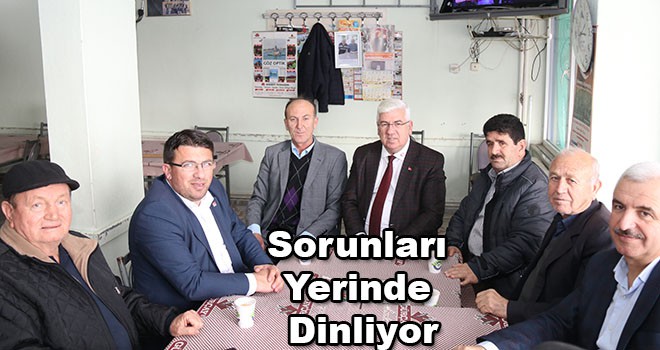 Mahallelerin Sorunlarını Yerinde Dinliyor