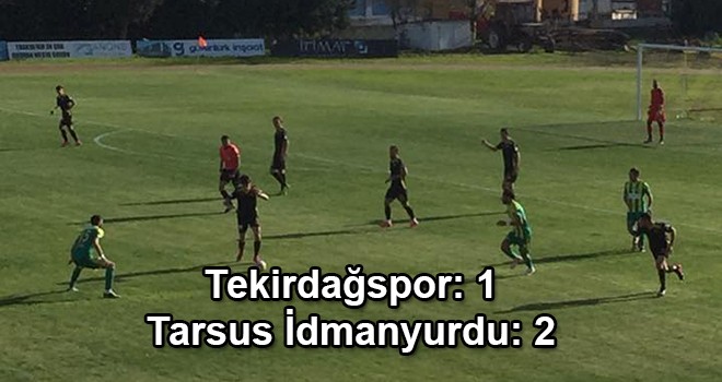 Tekirdağspor evinde yenildi