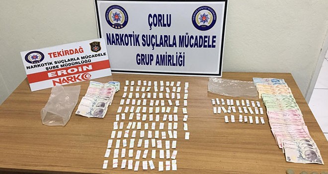 Çorlu’da torbacı operasyonu 3 gözaltı