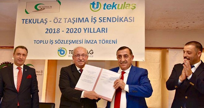 TEKULAŞ ve Öz Taşıma İş Sendikası Arasında Toplu İş Sözleşmesi İmzalandı