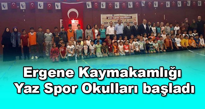 Ergene Kaymakamlığı Yaz Spor Okulları başladı