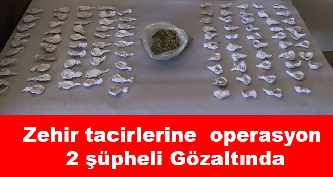 Çorlu’da uyuşturucu operasyonu 2 gözaltı