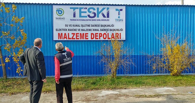 TESKİ Genel Müdürü Başa Çorlu Yeni Lojistik Merkezini inceledi