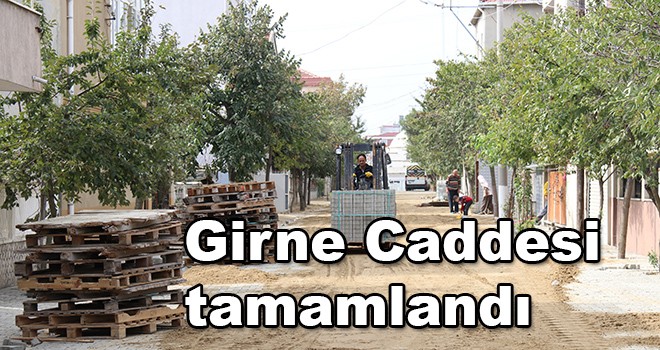 Ergene’de Girne Caddesi parke taş oldu