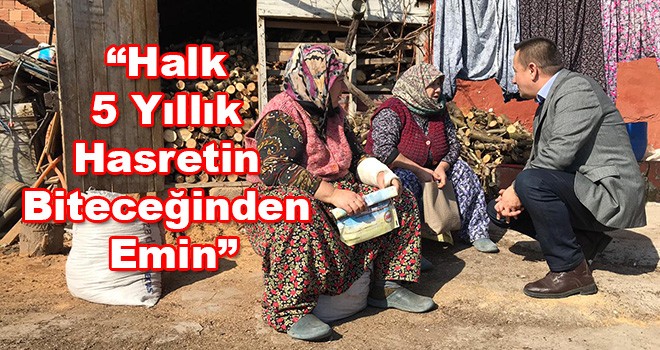 Ergene Belediye Başkan Adayı Sarıer, “Halk 5 Yıllık Hasretin Biteceğinden Emin”