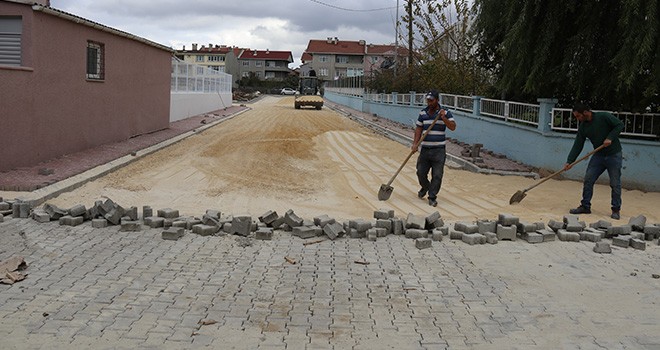 Ergene’de Parke Taşı Çalışmaları Devam Ediyor