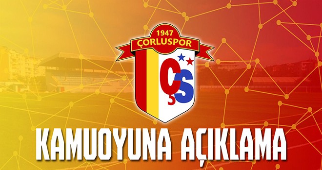 Çorluspor 1947’den basın açıklaması