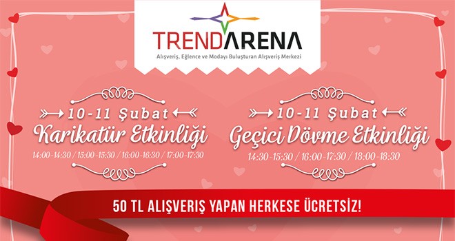 Sevgililer Günü Alışverişini Trend Arena’da Yapan Kazanıyor