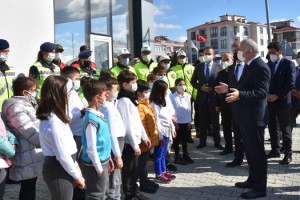 Çorlu Trafik Eğitim Parkında Öğrencilere Trafik Eğitimi