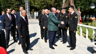 TBMM Başkanı Mustafa Şentop Tekirdağ’da Jandarma Personeliyle Bayramlaştı