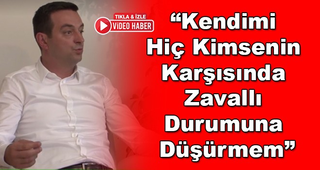 CHP Çorlu İlçe Başkanı Yıldıray Arıcı, “Kendimi Hiç Kimsenin Karşısında Zavallı Durumuna Düşürmem”