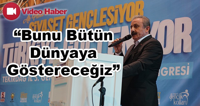 Mustafa Şentop; 'Bunu Bütün Dünyaya Göstereceğiz'