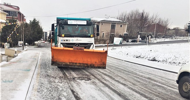 Süleymanpaşa Belediyesinden Kar Mesaisi