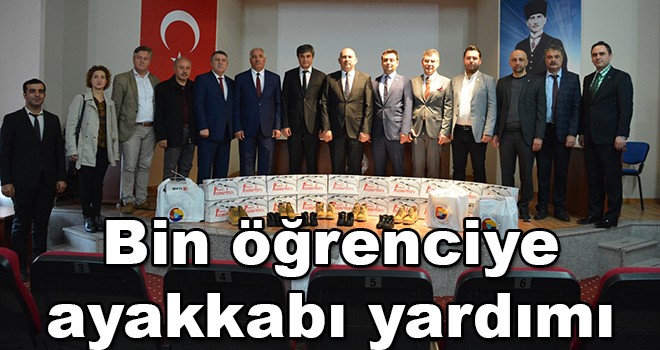 Çorlu TSO´dan bin öğrenciye ayakkabı yardımı