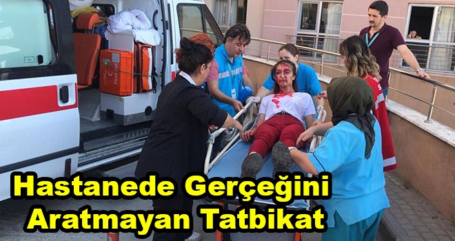 Hastanede Gerçeğini Aratmayan Tatbikat