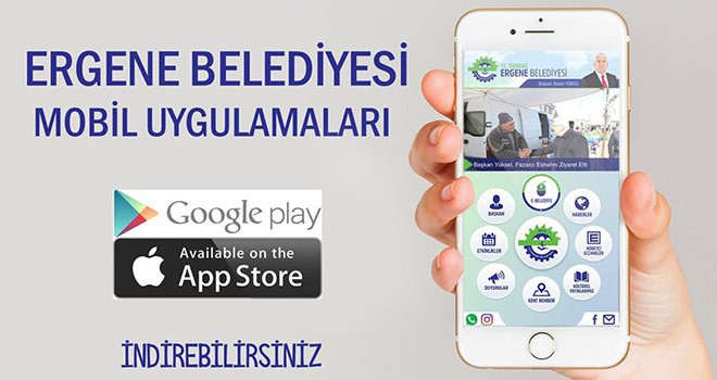 Ergene Belediyesi mobil uygulama ile artık ceplerde