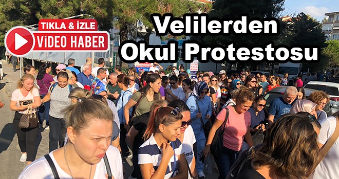 Velilerden okul protestosu