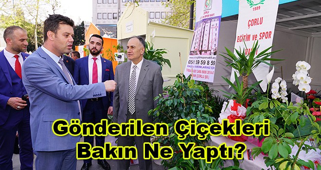 Başkan Ahmet Sarıkurt Çiçekleri Satılığa Çıkardı