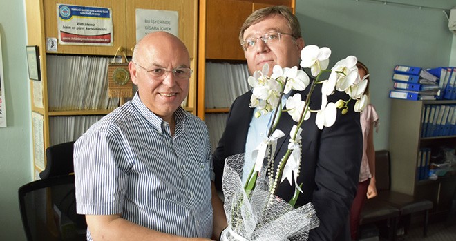 Başkan Eşkinat’tan yeni yönetime hayırlı olsun ziyareti