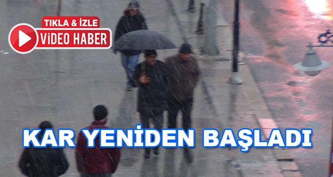 Çorlu'da kar yağışı başladı