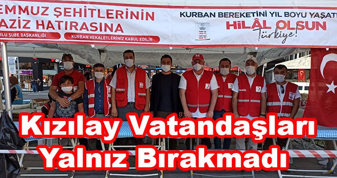 Kızılay Çorlu Şubesi Vatandaşları Yalnız Bırakmadı