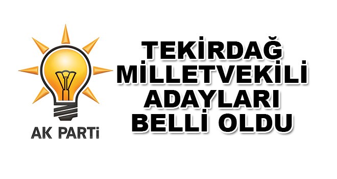 AK Parti’nin adayları belli oldu