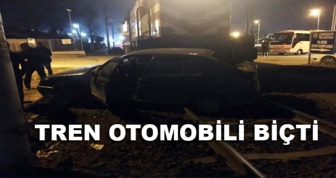 Tren Otomobili Metrelerce Sürükledi