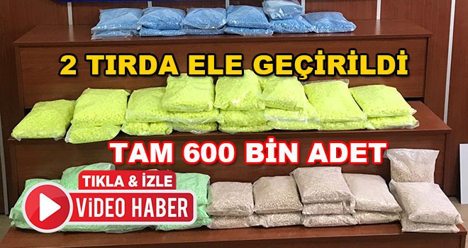 Çorlu’da Ele Geçirildi Tam 600 Bin Adet