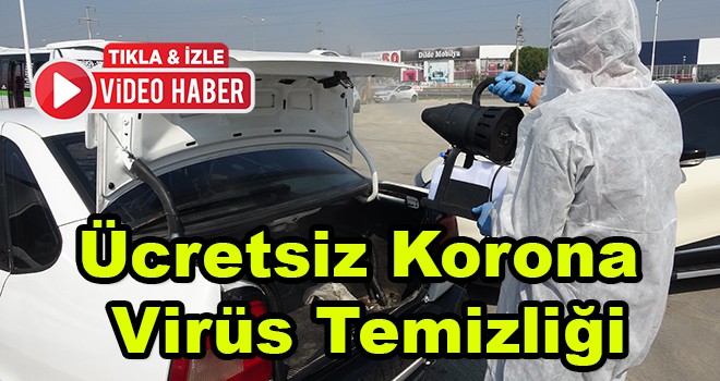 Çorlu'da Araçlara Ücretsi Korona Virüs Temizliği