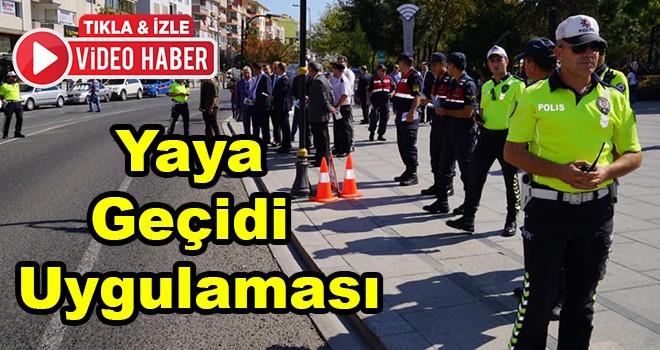 Çorlu’da öncelik yayanın adlı yaya geçidi nöbeti etkinliği gerçekleştirildi