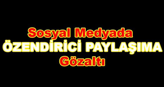 Sosyal medyada özendirici paylaşıma gözaltı