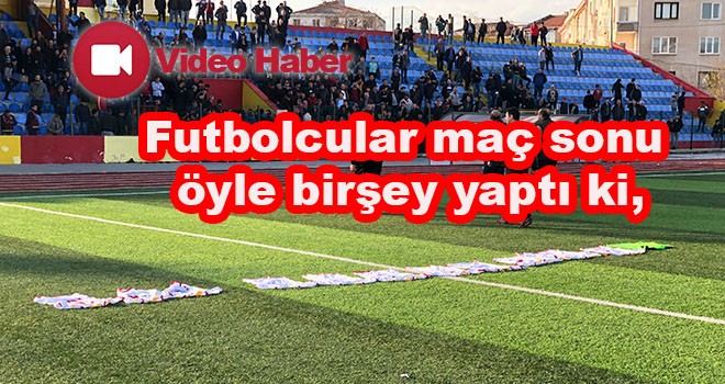 Türk futbol sahalarında görülmemiş protesto