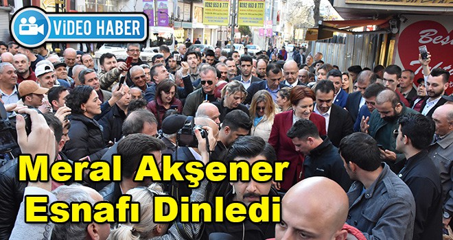 İYİ Parti Genel Başkanı Meral Akşener Çorlu'da Esnafı Ziyaret Etti