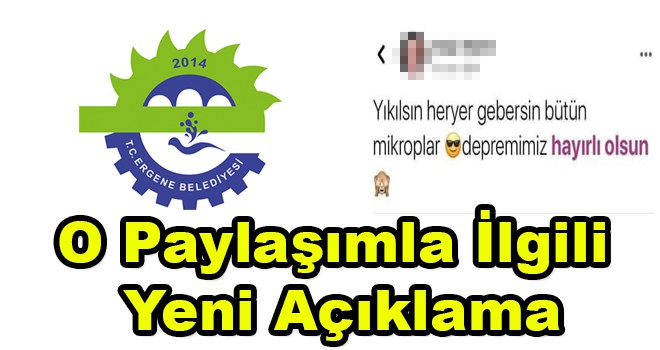 O Paylaşımla İlgili Yeni Açıklama