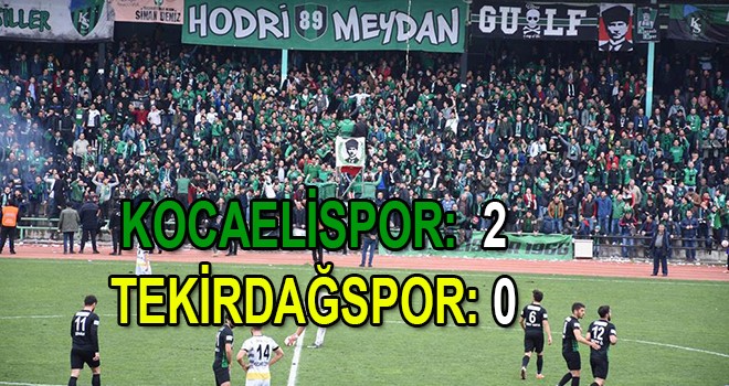 Kocaeslispor 2 – 0 Tekirdağspor