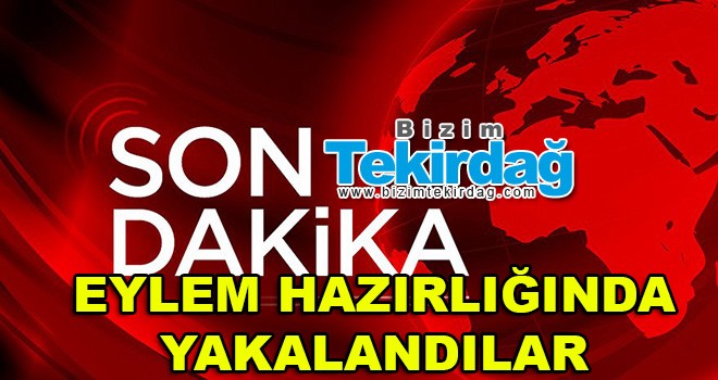 Teröristler eylem hazırlığında yakalandı