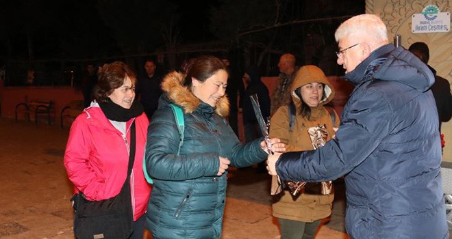 Ergene Belediyesi 14 Şubat’ı Çiçekle Karşıladı