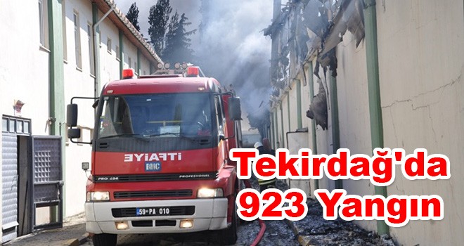 Tekirdağ'da 923 Yangın