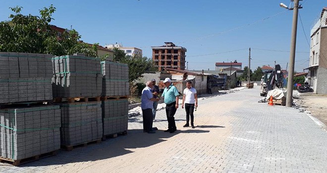 Başkan Rasim Yüksel Yol Çalışmalarını Yerinde İnceledi